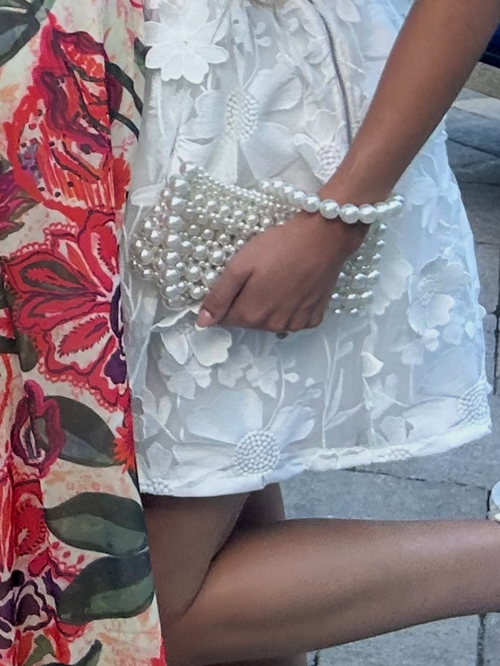 Hello Molly Pearl Beaded Mini Shoulder Bag - Cream - Picture 2 of 5
